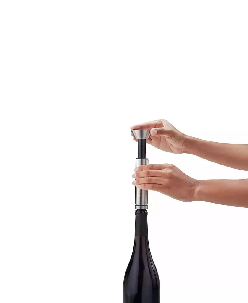 Rabbit Stainless Steel Vacuum Wine Preserver with 2 Stoppers 4