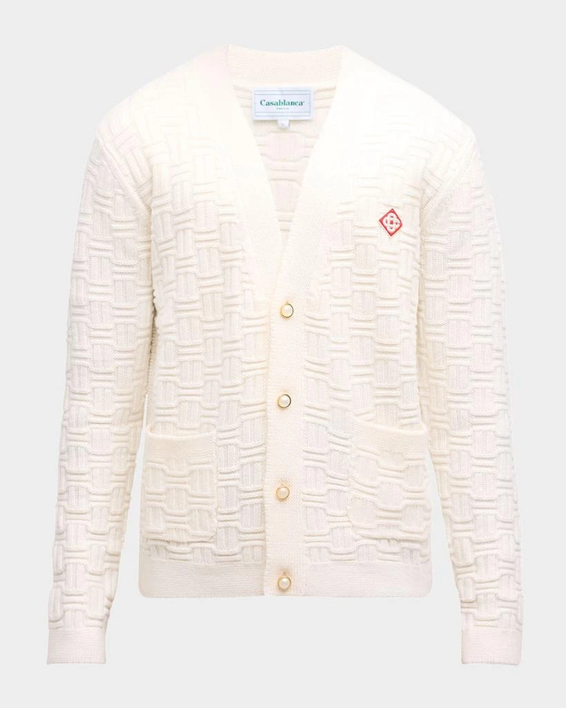 Casablanca Men's Column Stitch Cardigan 1