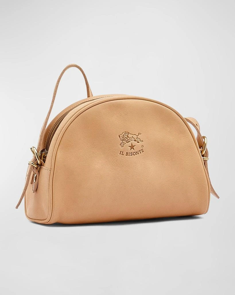 Il Bisonte Classic Zip Leather Crossbody Bag 5