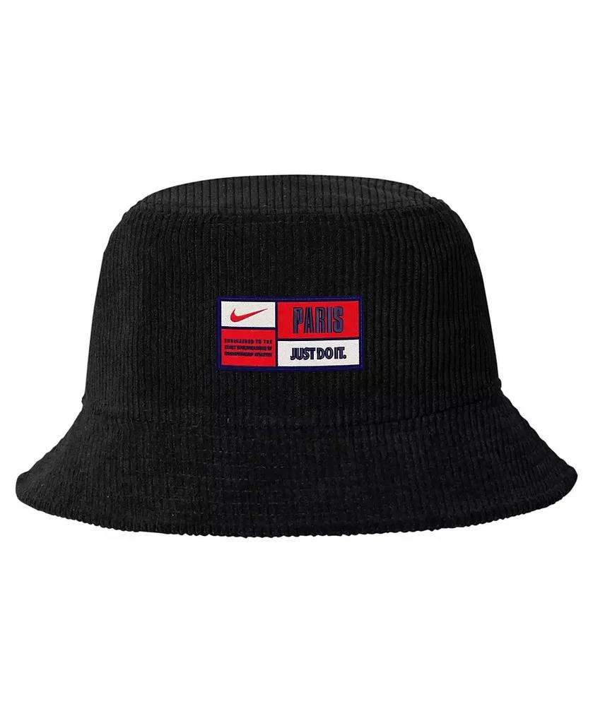 NIKE Men's Black Paris Saint-Germain Corduroy Bucket Hat 1