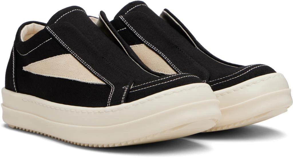 Rick Owens Black Concordians Laceless Vintage Sneaks Sneakers 4