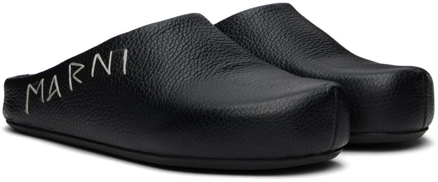 Marni Black Fussbett Sabot Loafers 4