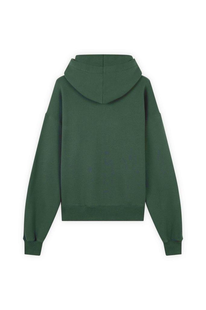 Maison Kitsune Comfort Cut Green Cotton Hoodie