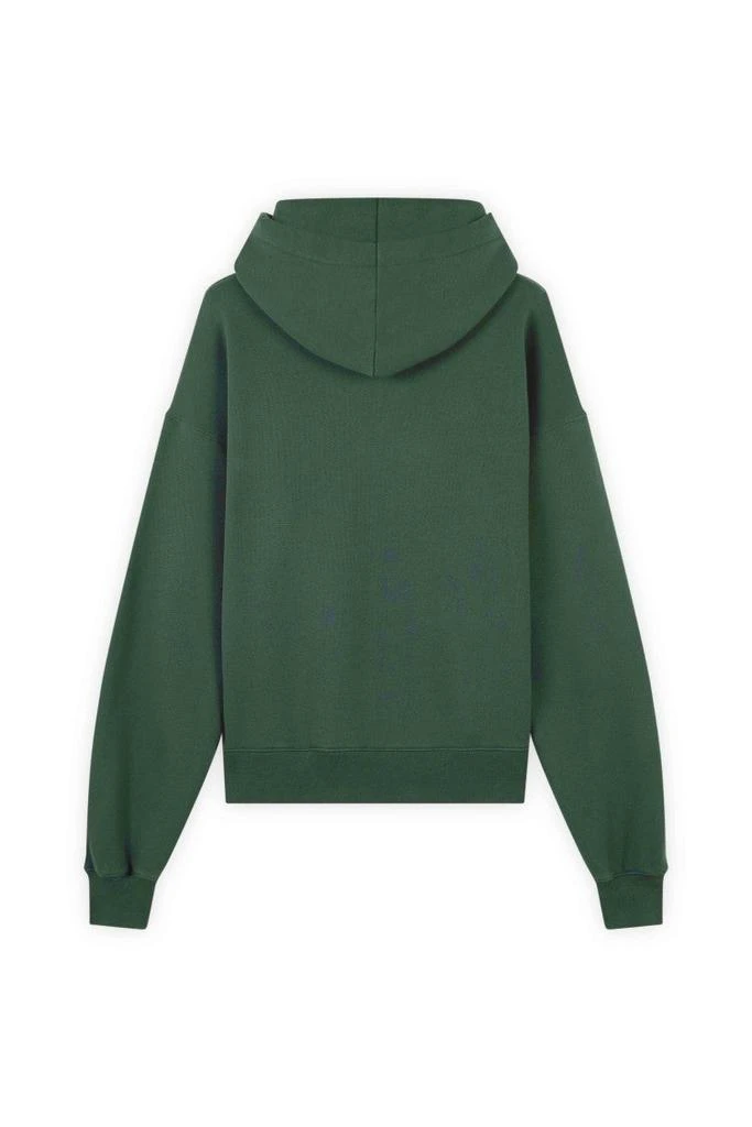Maison Kitsune Comfort Cut Green Cotton Hoodie 2