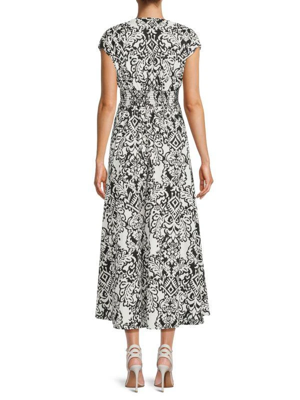 Renee C. Shirred A Line Maxi Dress 2