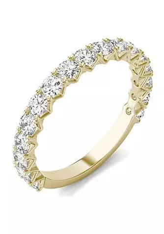 Charles 
Colvard Charles 
Colvard 1.08 ct. t.w. Lab Created 2.5mm Moissanite Semi-Eternity Band in 14k Gold
