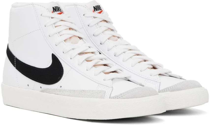 NIKE White Blazer Mid '77 Vintage Sneakers 4