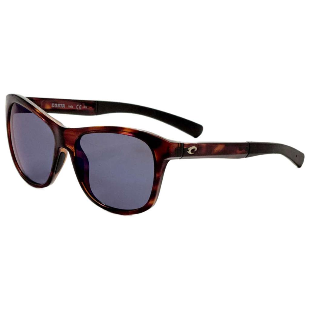 Costa Del Mar Costa del Mar Vela Men's Brown Square Polarized Sunglasses