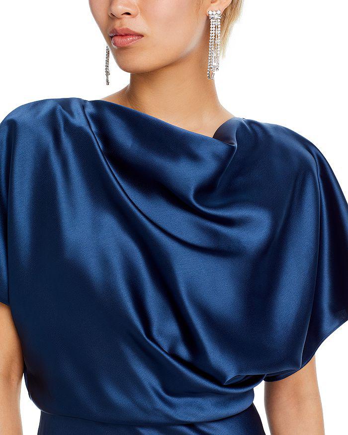 Amsale Fluid Satin Relaxed Drape Gown