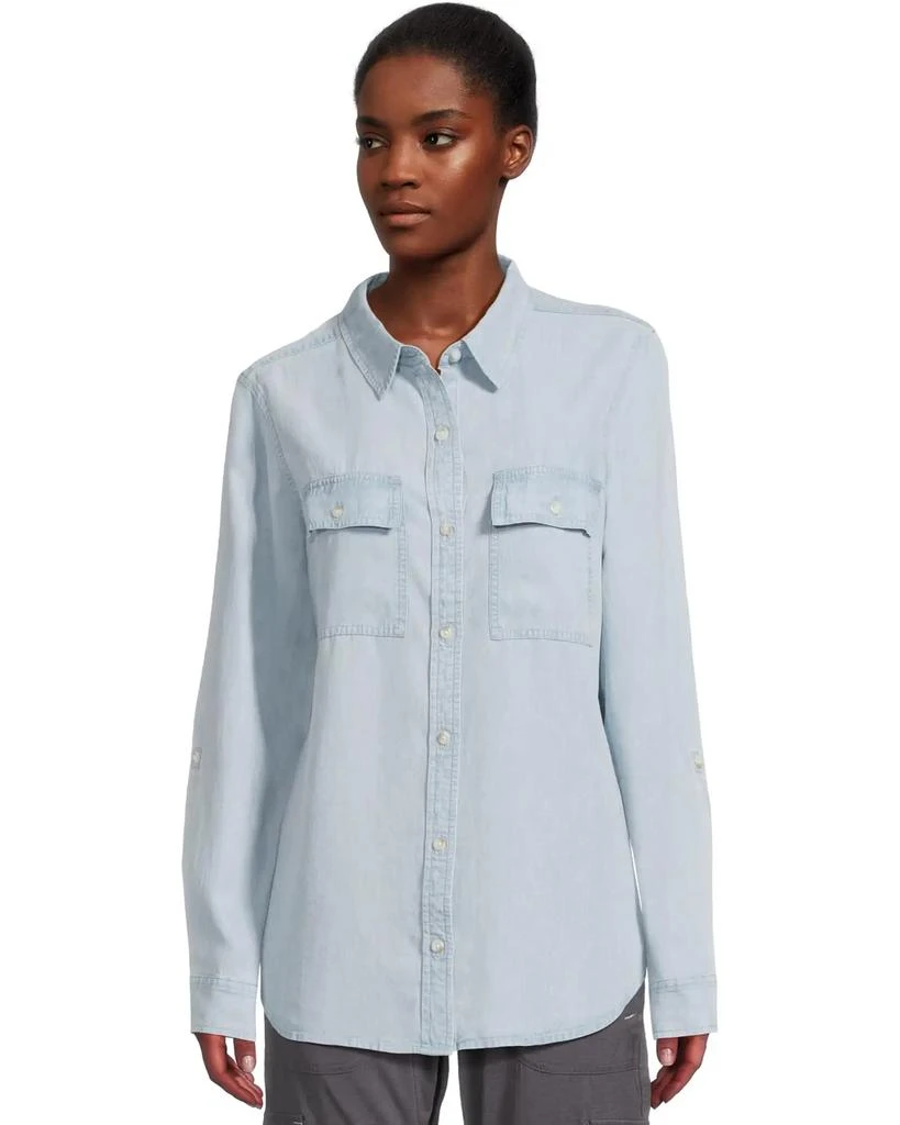 Women's Soft-Washed Utility Shirt Sea Salt Large | L.L.Bean