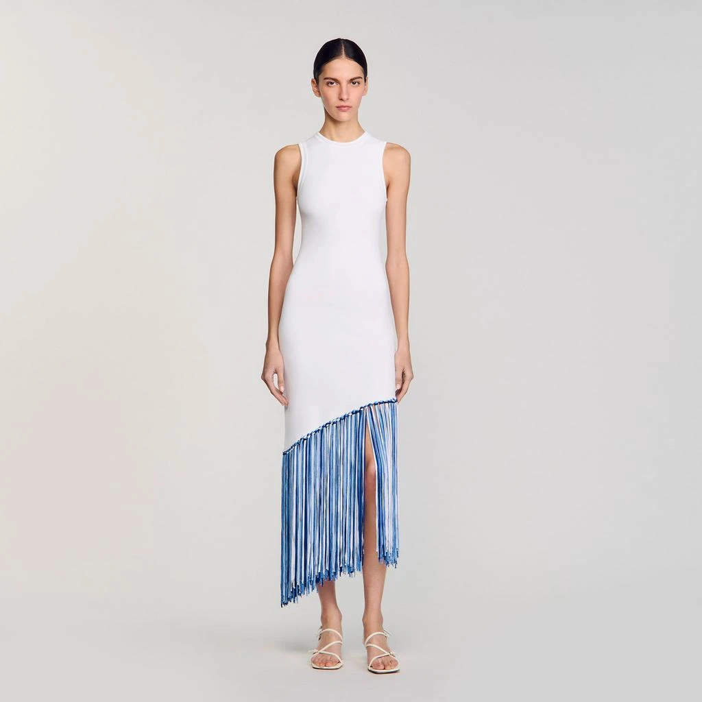 Sandro Fringed maxi dress 1