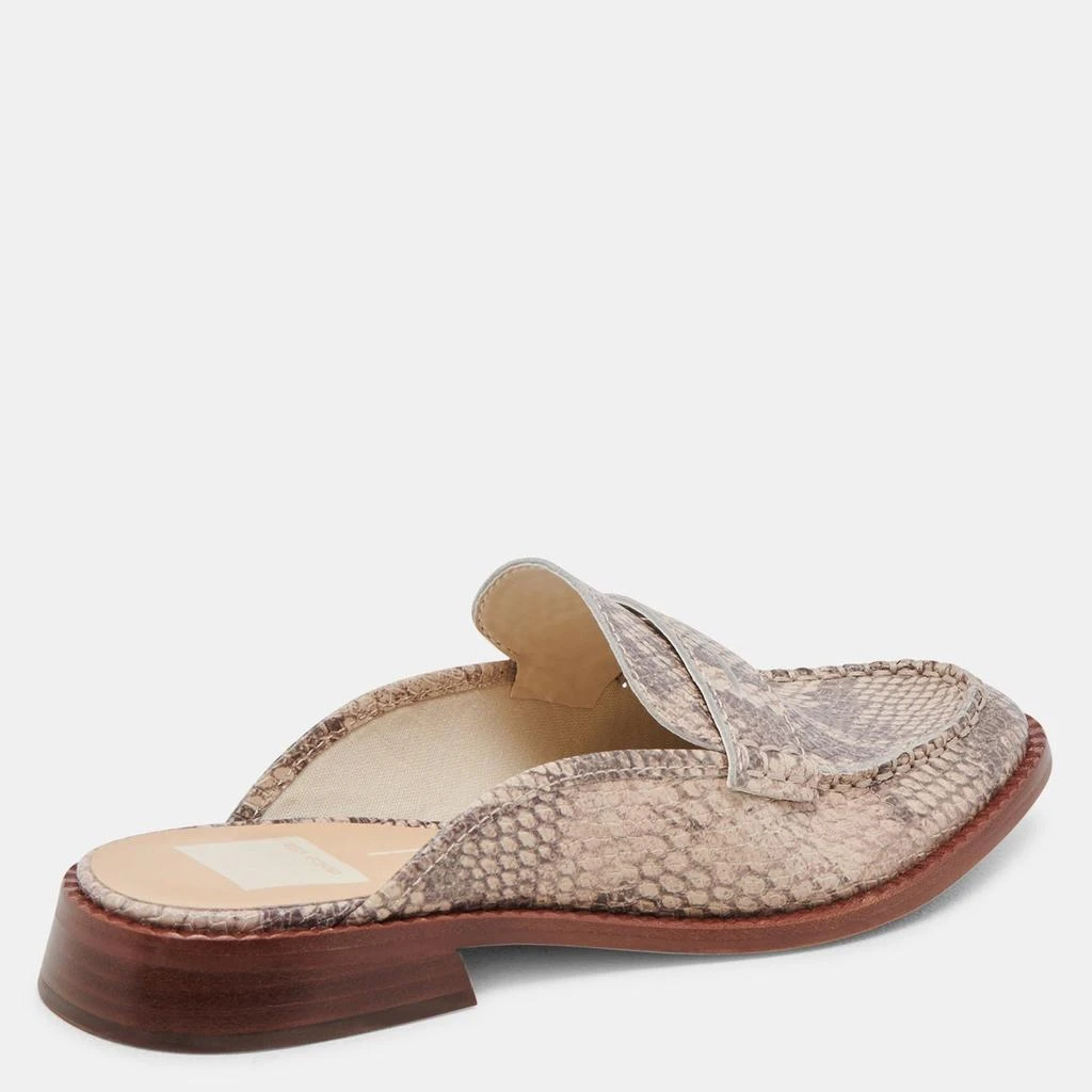 Dolce Vita Havan Loafers Sand Snake Embossed 3