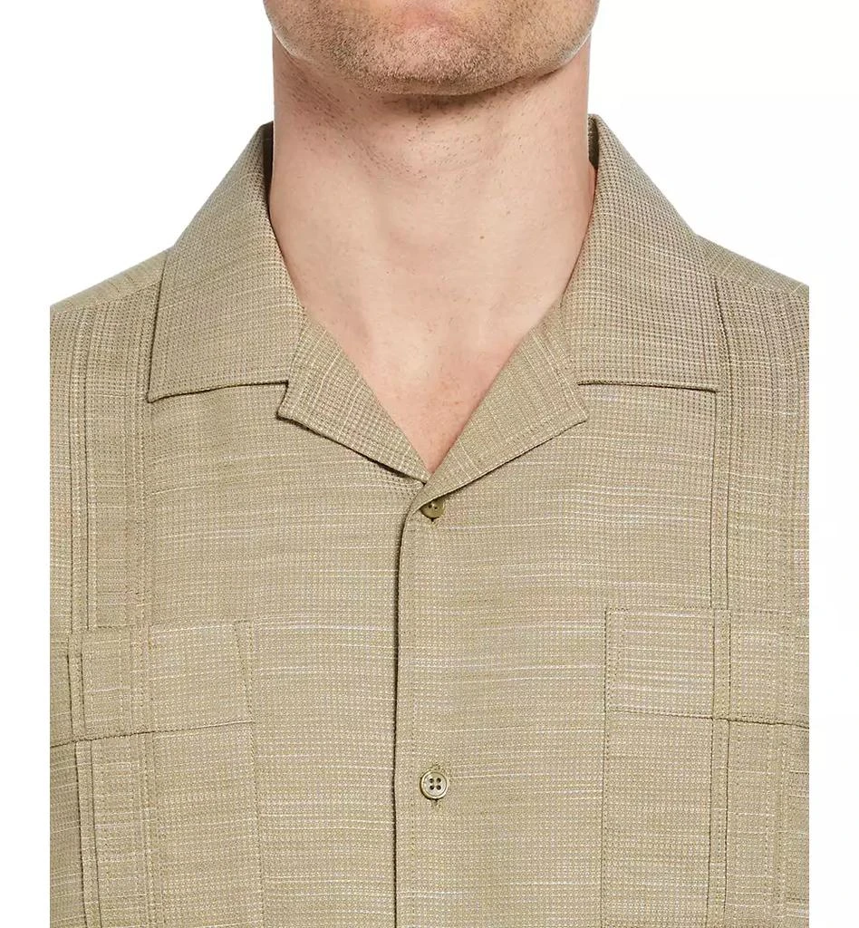 Cubavera Men's Gauze Short Sleeve Button-Front Guayabera Shirt 4