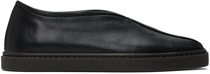 Lemaire Black Piped Sneakers 1