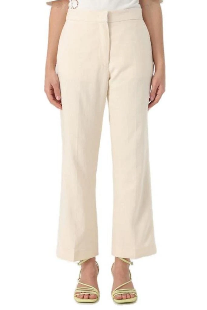 MSGM MSGM Mid-Rise Flared-Leg Trousers 1
