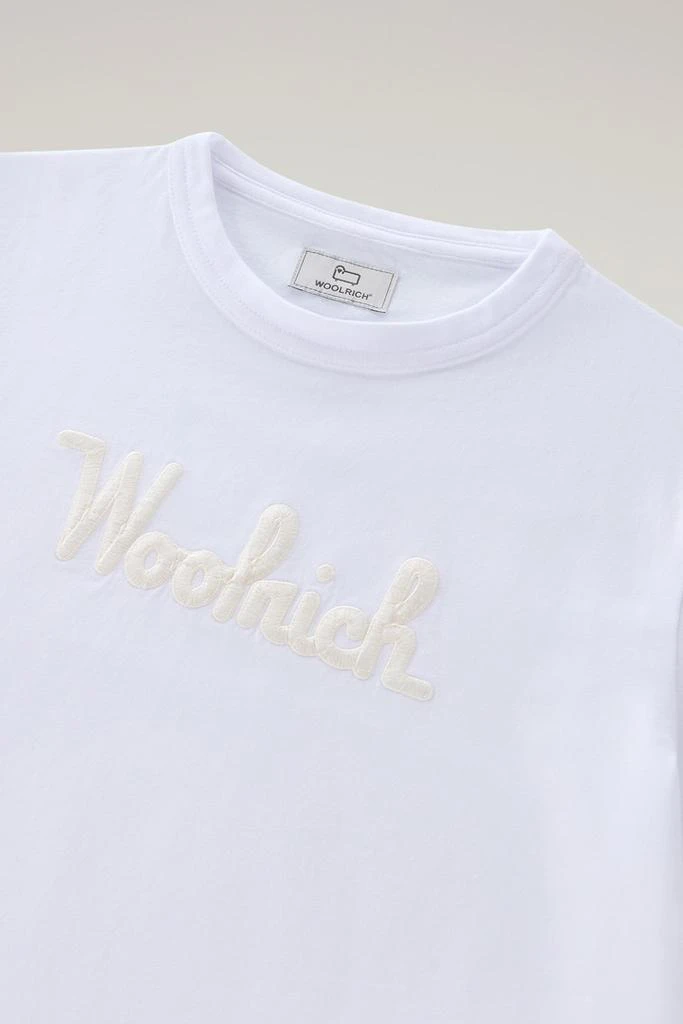 Woolrich Boys' Pure Cotton T-Shirt with Embroidery - Boys - White 3