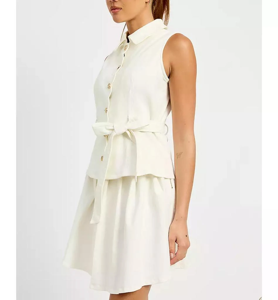 En Saison Women's Oaklynn Denim Mini Dress 10