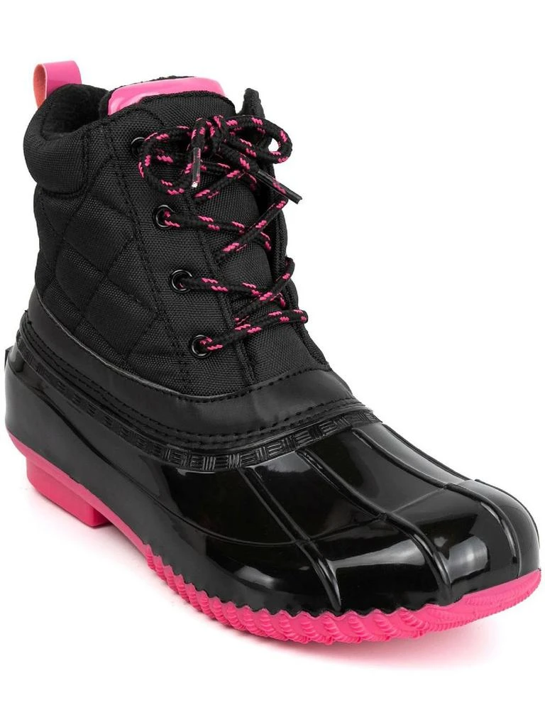 Sugar Skippy Womens Lace-Up Quilted Rain Boots 4