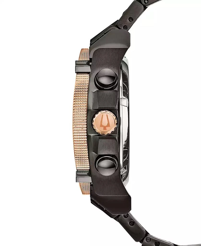 Bulova Men's Precisionist Champlain Diamond-Accent Gray & Rose Gold-Tone Stainless Steel Bracelet Watch 46.5mm 2