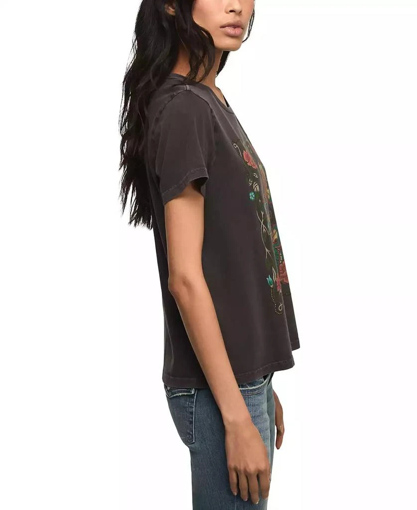 Lucky Brand Women
s Mirror Butterfly Classic Crewneck T-Shirt 2