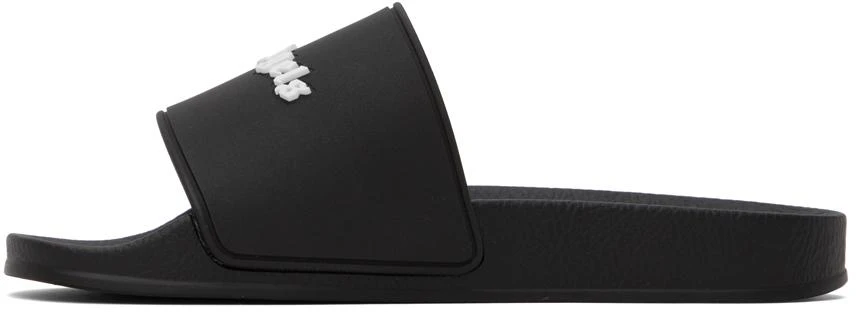 Palm Angels Black Monogram Pool Slides 3