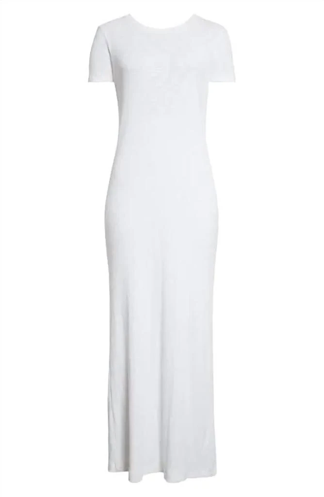 ATM Atm - Rib Short Sleeve Maxi Dress 3