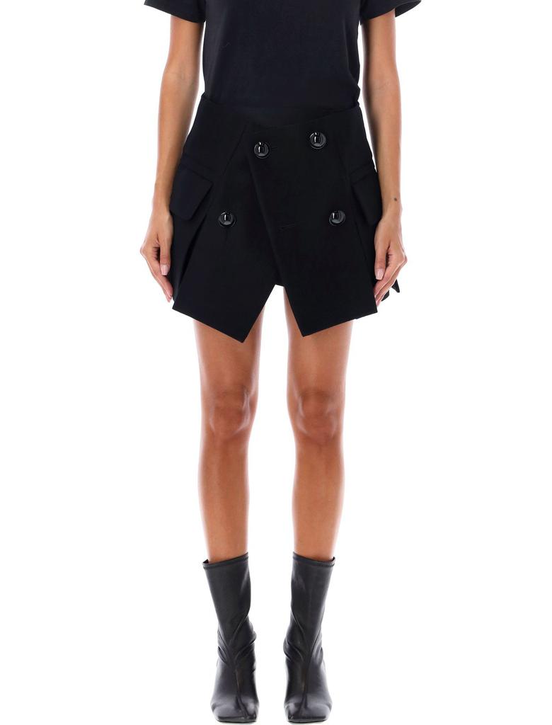 【sacai】Denim Mix Shorts インディゴ Sacai Indigo Mix Denim Shorts - Pants - BeyondStyle