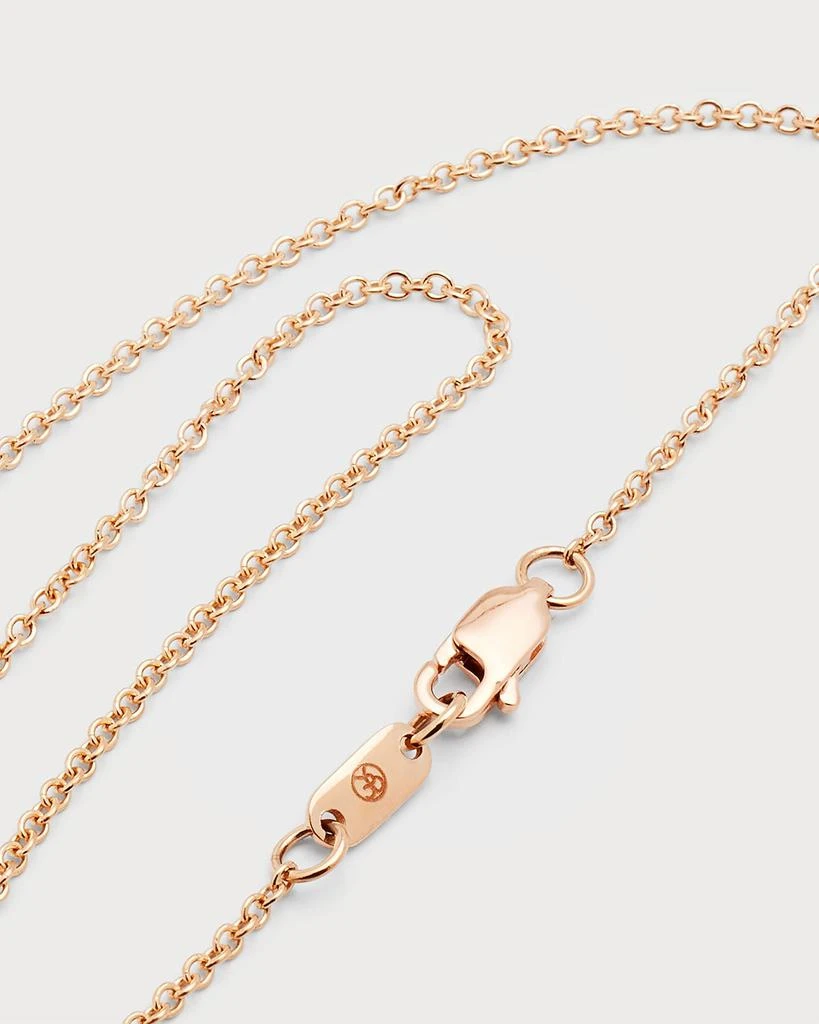 Bayco 18k Rose Gold Flower Diamond Pendant Necklace 4