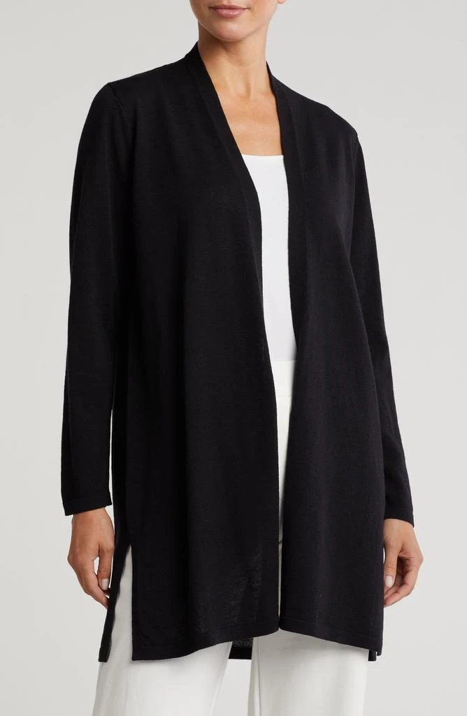 Eileen Fisher Longline Wool Cardigan 1