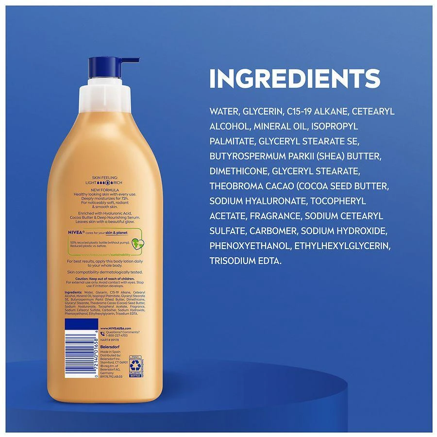 Nivea Body Lotion, Cocoa Butter Cocoa Butter 4