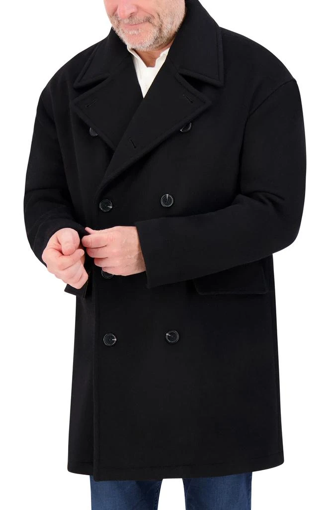 Hudson Double Breasted Wool Peacoat 5