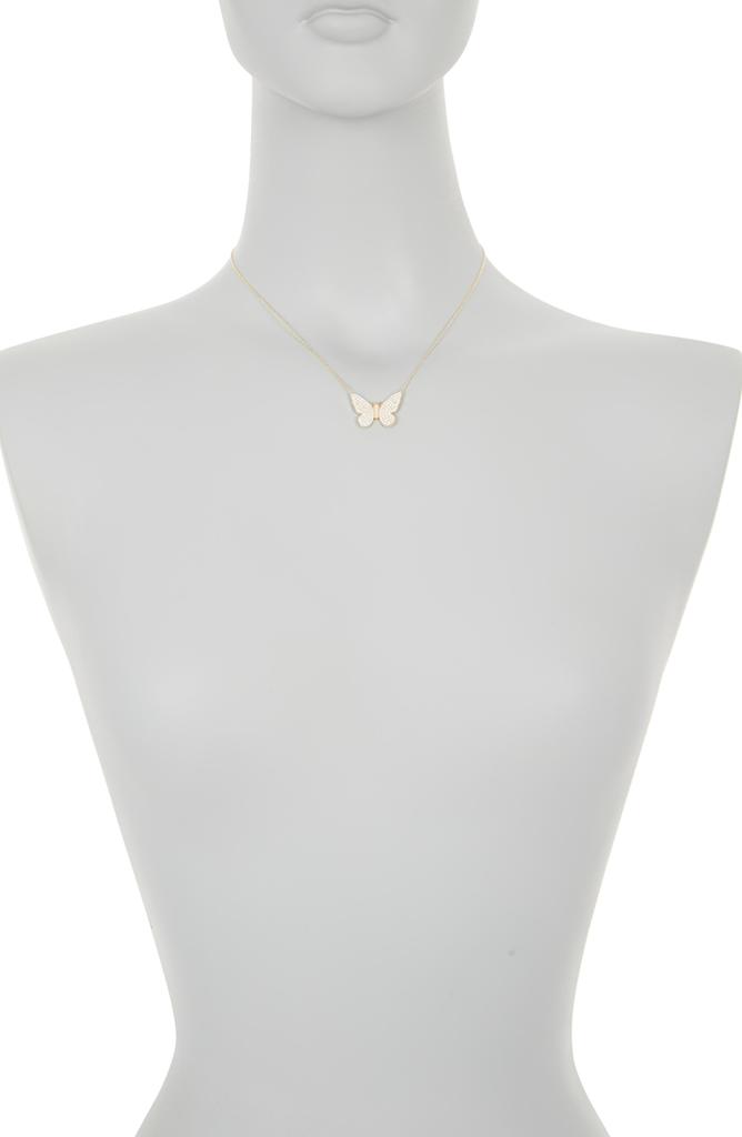 Gabi Rielle Pavé Butterfly Pendant Necklace