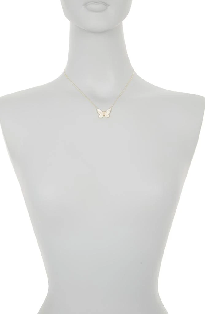 GABI RIELLE Pavé Butterfly Pendant Necklace 2