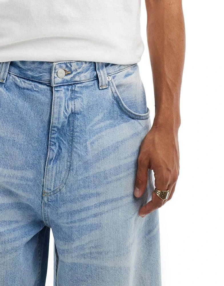 Pull&Bear Pull&bear skater fit jean in light blue 4