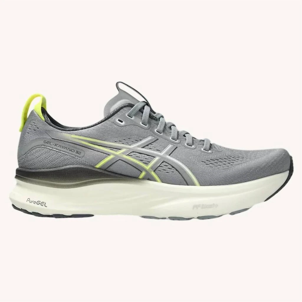 Asics Men's Gel-Kayano 32 Shoes In Gravel/citron