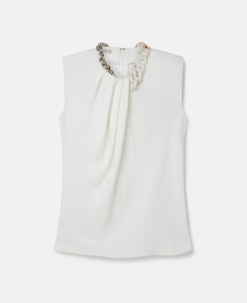 Stella McCartney Stella McCartney - Falabella Chain Top, Woman, White, Size: 46 1