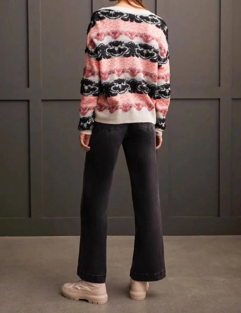 Tribal Tribal - Loop Yarn Vneck Sweater 3