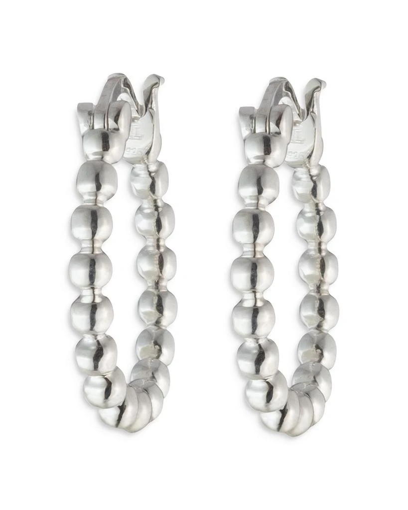Ralph Lauren Bead Hoop Earrings in Sterling Silver 1