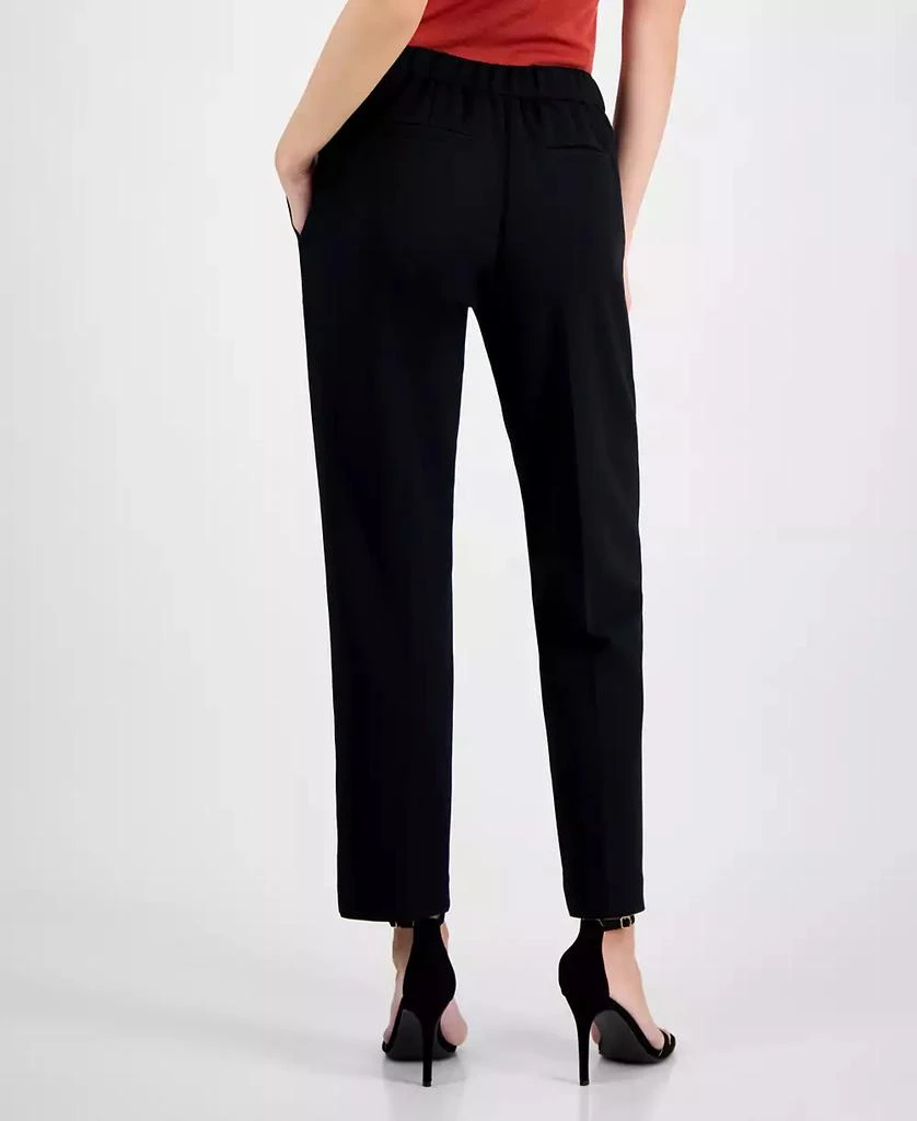 Tahari Women's Solid-Color Twill Crepe Straight-Leg Pants 4
