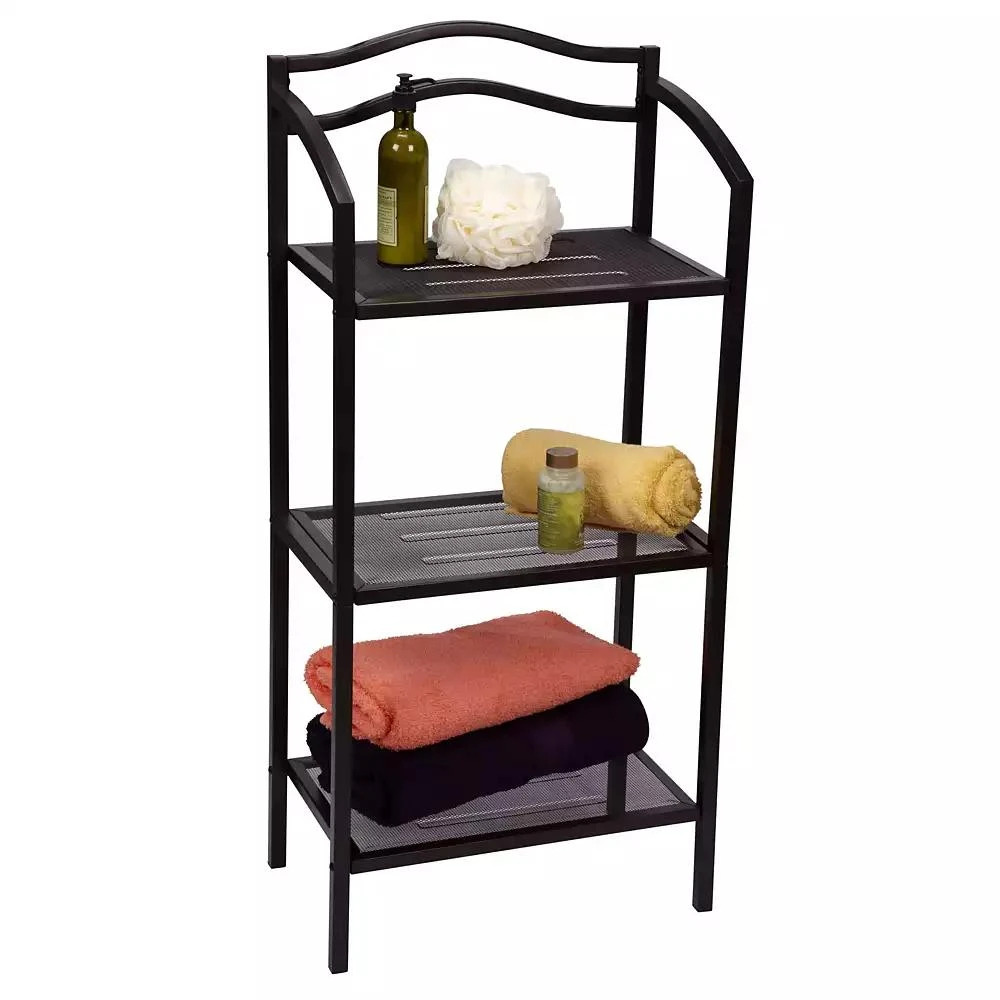 Household Essentials Free-Standing 3-Tier Shelving Unit 3
