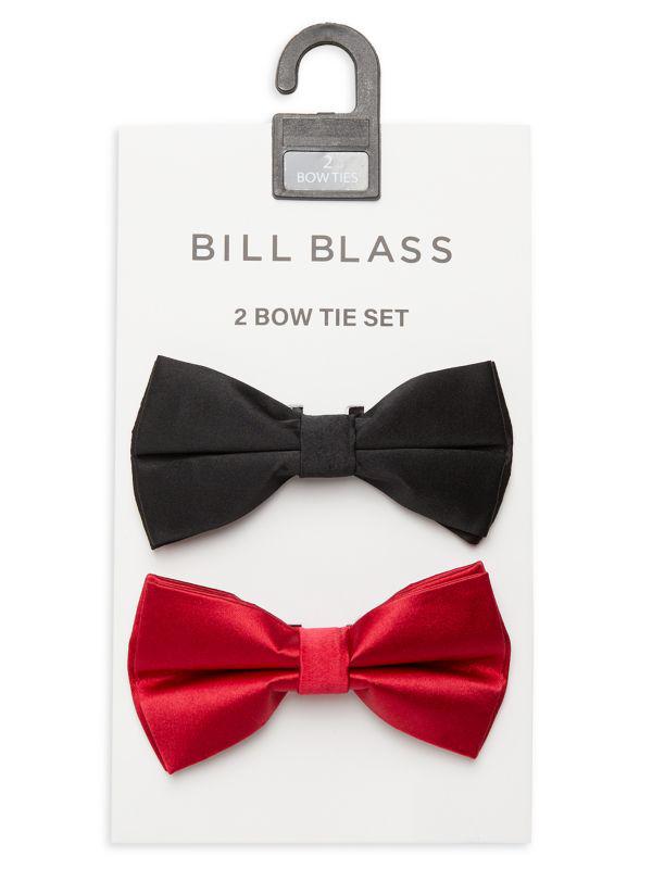 Bill Blass 2-Pack Pre Tied Silk Bow Ties