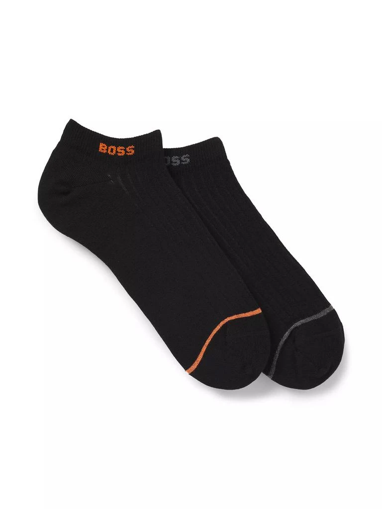 Hugo Boss Two-Pack of Ankle Socks in a Cotton Blend 1