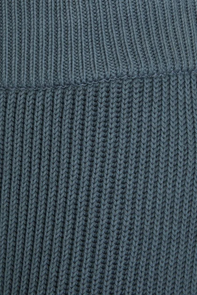 Le 17 Septembre Ribbed cotton wide-leg pants 4