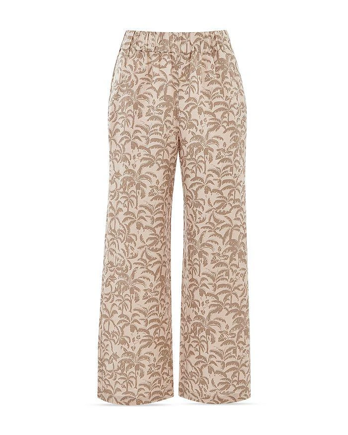 Whistles Palm Print Cropped Trousers 6