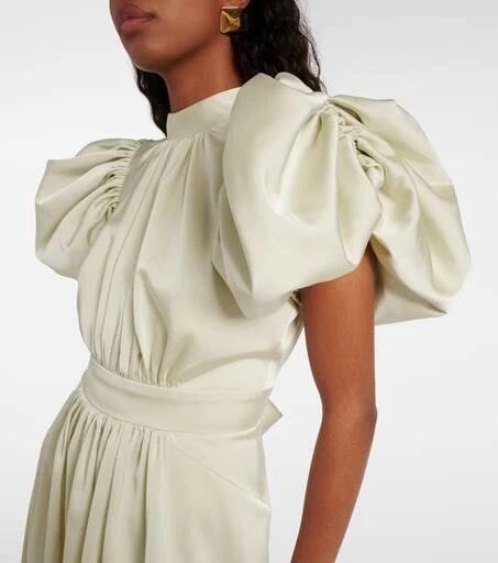 ROTATE Birger Christensen Satin midi dress 4
