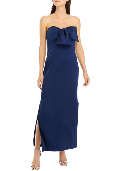 Lilly Pulitzer Pulitzer Womens Carlynn Satin Maxi Bow Dress 1