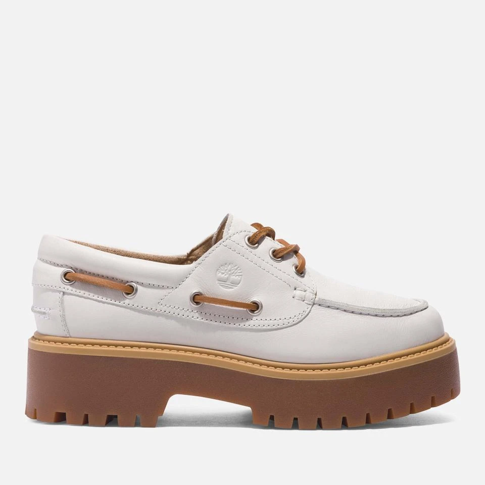 Timberland TIMBERLAND WOMEN'S STONE STREET LEATHER BOAT SHOES 1