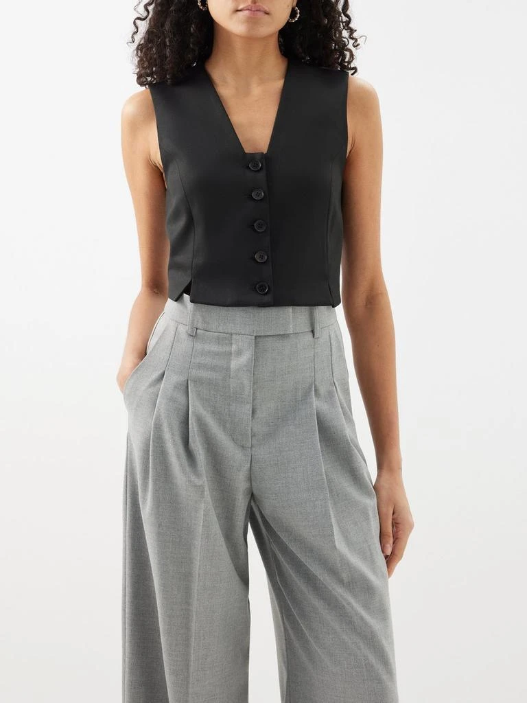 By Malene Birger Bettas recycled-blend twill waistcoat 1