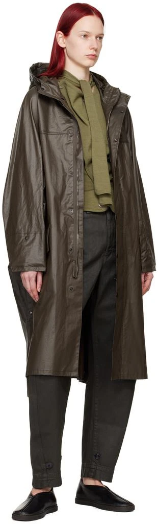 Lemaire Green Asymmetrical Cardigan 4