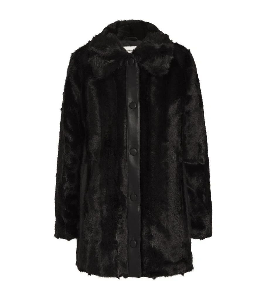 Claudie Pierlot Faux Fur Coat 1